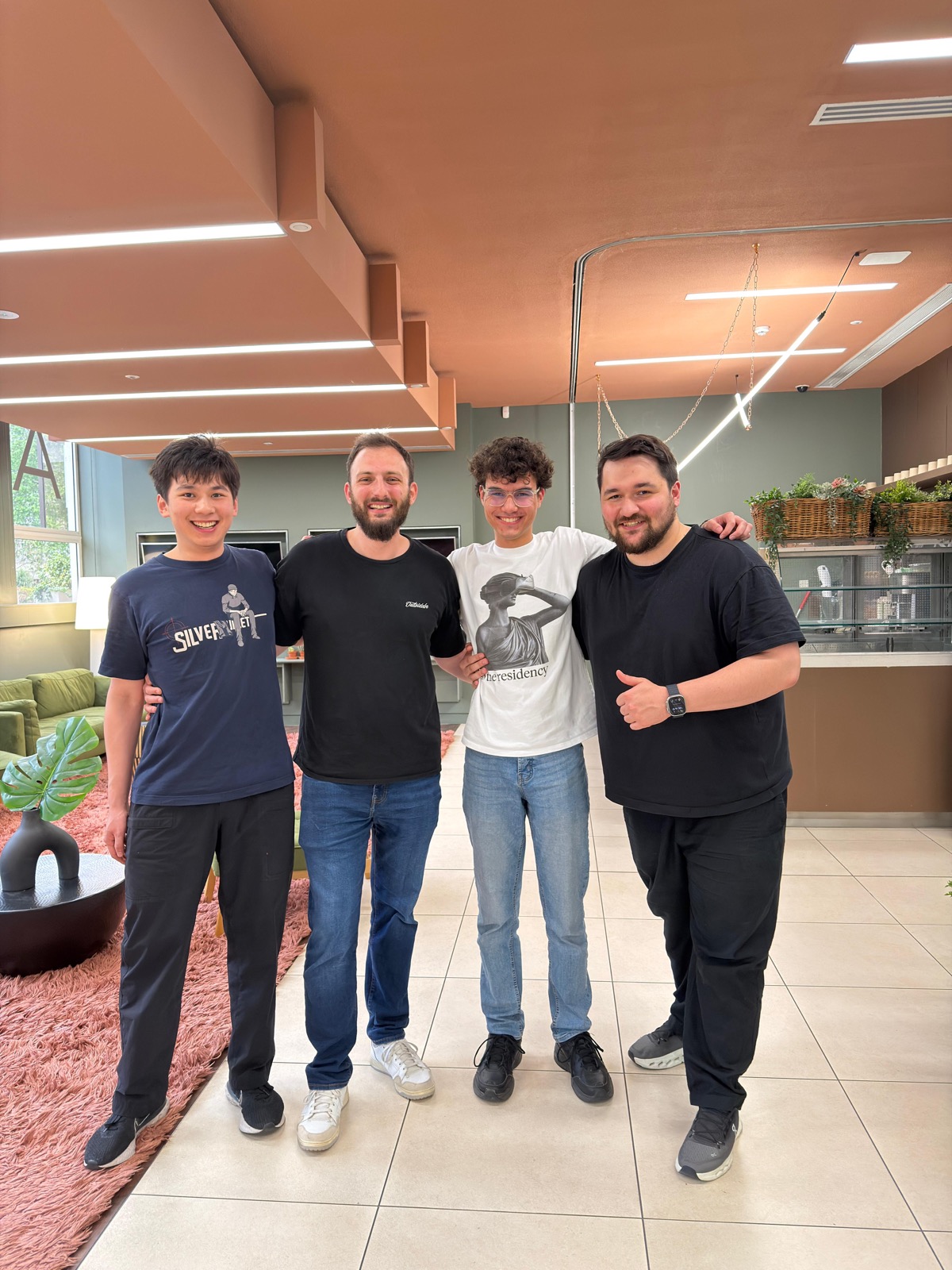 With fellow participants after the event